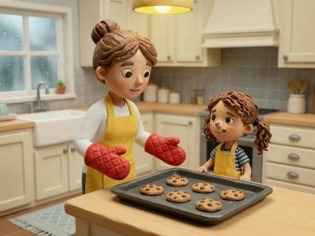 Una ilustración de Galletas para un Día de Lluvia