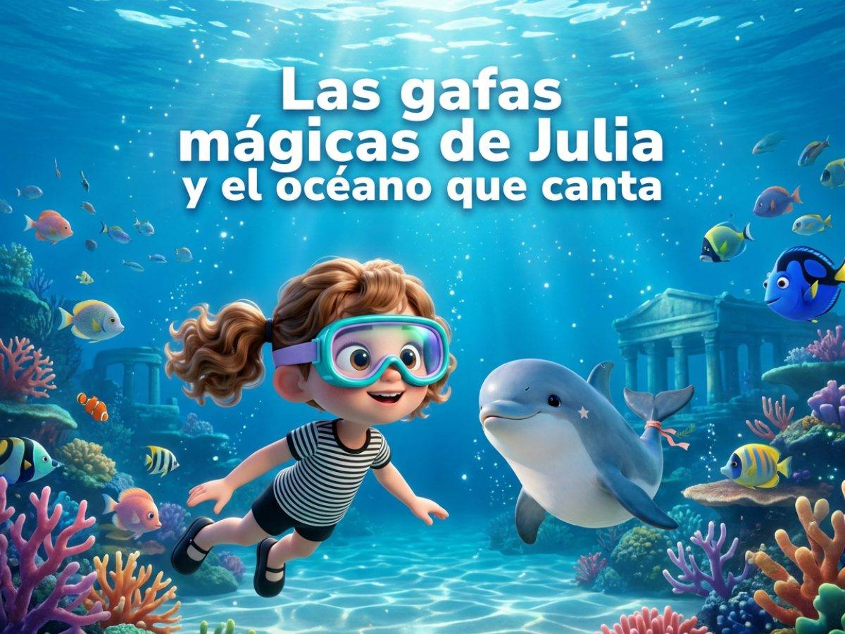 Portada de Las gafas mágicas de Julia y el océano que canta