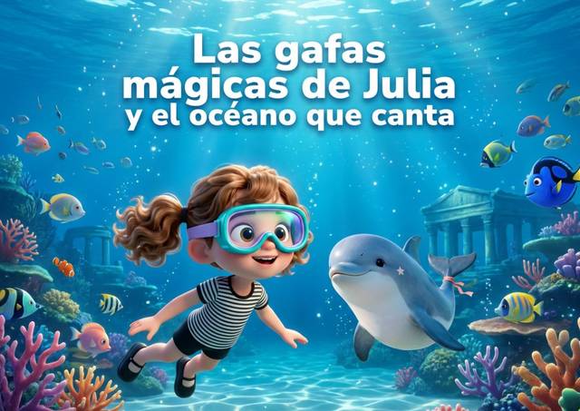 Portada de Las gafas mágicas de Julia y el océano que canta