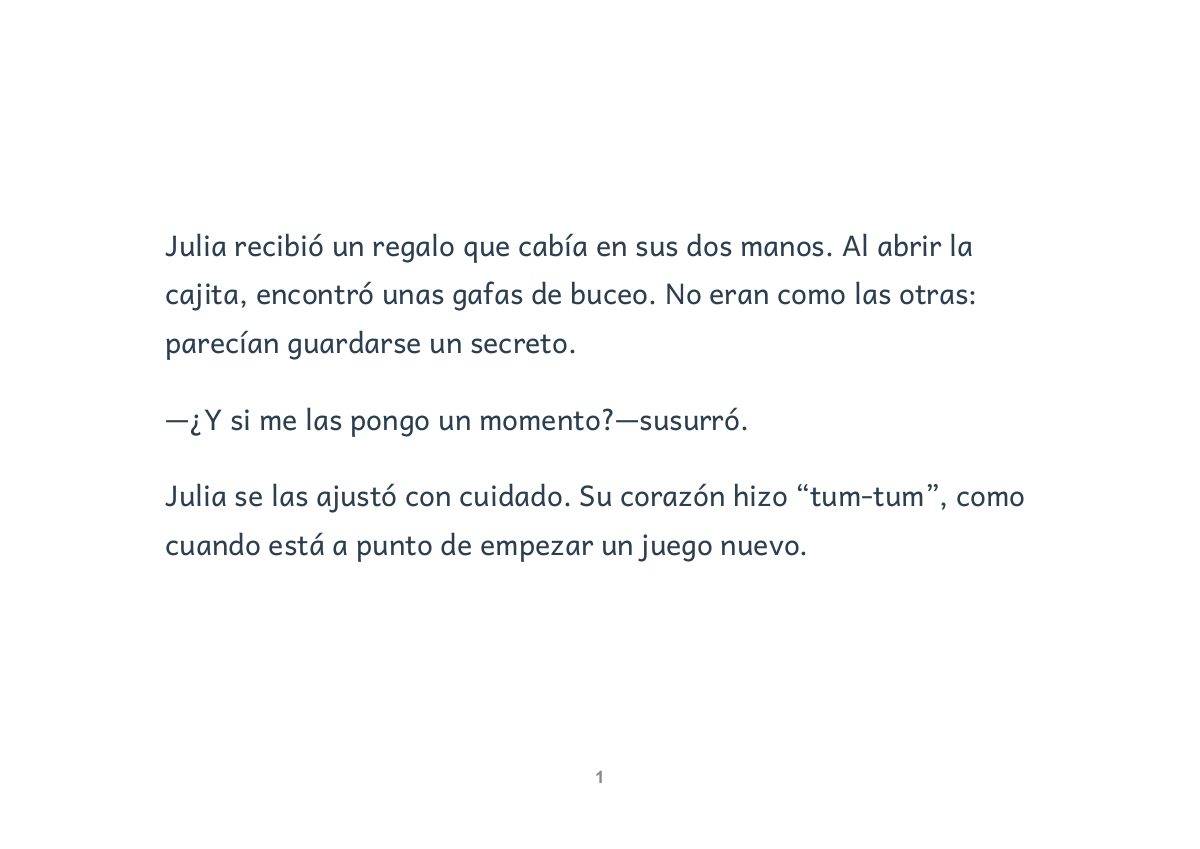 Las gafas mágicas de Julia y el océano que canta — página 5