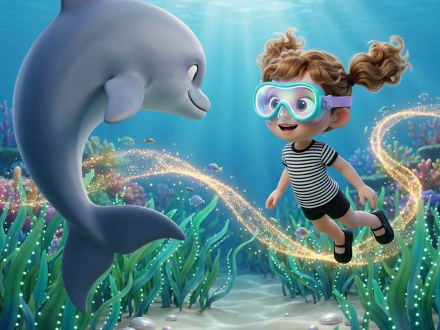 Una ilustración de Las gafas mágicas de Julia y el océano que canta