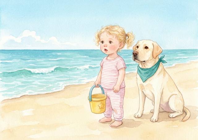 Una ilustración de Lucía y Nube: Cosquillas de Sol