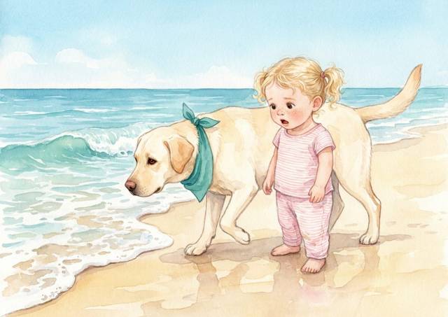 Una ilustración de Lucía y Nube: Cosquillas de Sol