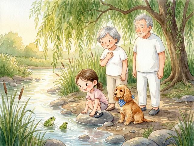 Una ilustración de El verano de Martina y los tesoros sencillos