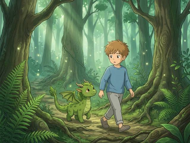 Una ilustración de Nil y el Bosque de los Susurros