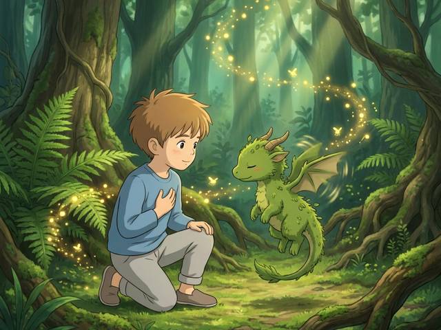 Una ilustración de Nil y el Bosque de los Susurros